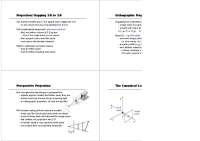 3D to 2D Projection: Understanding Perspective and Orthographic Projections