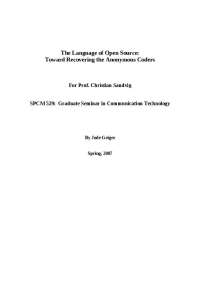 Understanding Open Source: A Social Movement and Its Implications - Prof. Christian E. San