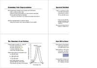 Examining Color Representation, Spectral Distribution of Light | CS 418
