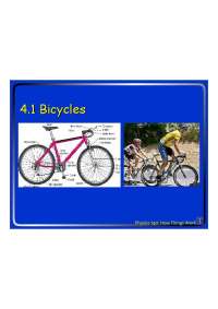 Bicycles - How Things Work - Slides | PHYS 140
