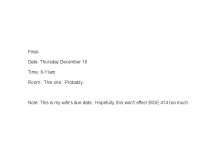 Notes for Final Exam on Biomedical Instrumentation | BIOE 414