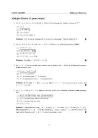 Midterm Exam 2 with Solutions - Discrete Structures | CS 173