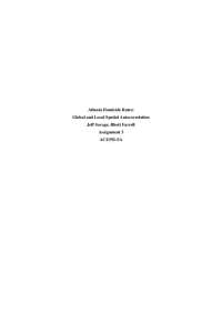 Spatial Autocorrelation of Atlanta Homicide Rates: A Comparative Analysis