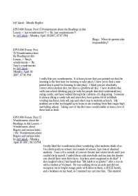 Discussion Forum Posts on Classroom Management and Discipline