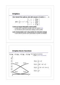 B-Splines: Non-Uniform Curve Interpolation with Basis Functions and Subdivision