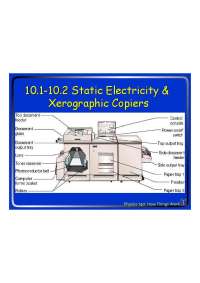 Understanding Static Electricity and its Application in Xerographic Copiers