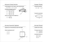 Parametric Surfaces: Patches, Sweeping, and Surfaces of Revolution