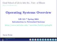 Understanding Operating Systems: Modularization, Components, and User Interfaces - Prof. M