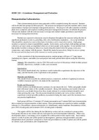 Greenhouse Management and Production: Demonstration Projects in HORT 341
