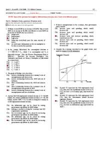 Practice Quiz 2 with Answer Key - Macroeconomic Principles | ECON 103