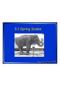 Lecture Slides on Spring Scale, Weight | PHYS 140