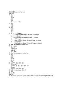 Math 103 Homework 4 Answers and Explanations