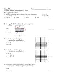 29 Questions on Systems of Equations and Inequalities - Exam 7 | EPSY 590