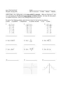 Spring 2006 Unit 2 Math 117 Exam