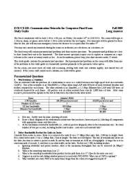 Study Guide for Final Exam | Communication Networks | CS 438
