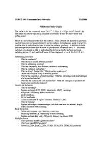 Communication Networks - Midterm Study Guide | ECE 438