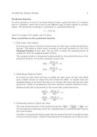 Lecture Notes on Production Function - Intermediate Macroeconomic Theory | ECON 303