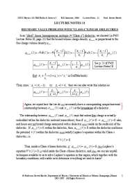 Notes on Boundary Value Problems with Class-A or Linear Dielectrics | PHYS 435