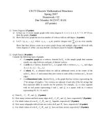 Homework 12 Unsolved Questions - Discrete Structures | CS 173 - Docsity
