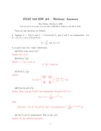 Homework 5 with Answers - Mathematical Statistics I | STAT 510 ...