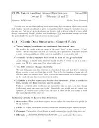 Advanced Data Structures - Algorithms | CS 573 - Docsity