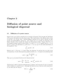 Diffusion of Point Source and Biological Dispersal – Seminar | MATH 490 ...
