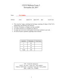 Midterm Exam 3 with Solutions - Computer Architecture II | CS 232 - Docsity