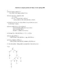 Solutions to Questions for Final - Programming Languages and Compilers ...