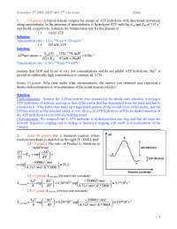 7 Solved Problems on Biophysics - Examination | BIOP 401 - Docsity