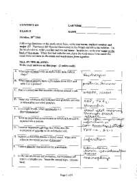 Exam 1 Questions with Solutions - Human Anatomy and Physiology | CONJ 401