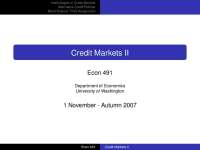 Interlinkages in Credit Markets: Microfinance and Alternative Credit Policies - Prof. Clau