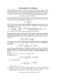 Problem Set 3 Solutions - Thermal Physics | PHYS 224