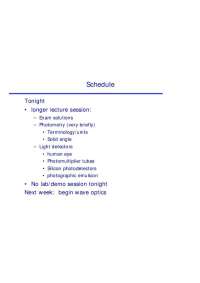 Photometry and Wave Optics: Understanding Light and Its Quantities - Prof. Richard Wilkes
