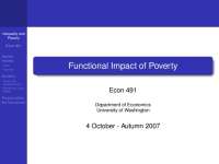 Slides for Exam Review - Functional Impact of Poverty | ECON 491