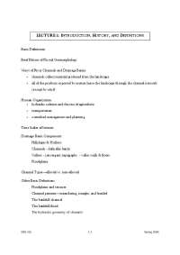Fluvial Geomorphology: Definitions, History, and Channel Types