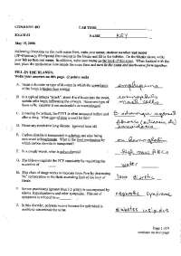 Solution for Exam 2 Questions - Human Anatomy and Physiology | CONJ 403