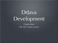DrJava: An Open Source Java IDE Developed by Rice University Students