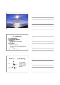 Understanding Energy & Radiation: Potential, Kinetic Energy, Heat Transfer & Greenhouse