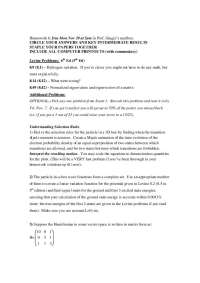 Prof. Ginger's Homework Assignment for Week 6 - Prof. David Ginger Jr