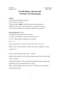 Study Guide for Midterm Exam - Econometrics II | ECON 581
