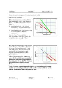 Atmospheric Stability - Air Pollution - Discussion Key | ATM S 212