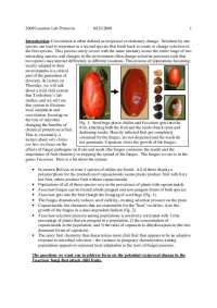 Lecture Notes on Local Adaptation and Coevolution in Chili Peppers - Prof. Benjamin Kerr