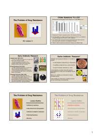 Understanding Drug Resistance: Costs, Adaptation, and Predicting - Prof. Benjamin Kerr