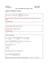 Practice Questions for Final - Econometrics II | ECON 581
