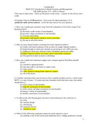 Exam 3 Grading Key - Introduction to Retail Systems and Management ...