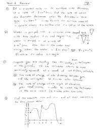 Test 3 Review Sheet - Calculus I | MA 141 - Docsity
