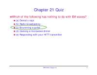 Sample Quiz with Answer Key - Physics II | PHY 2054 - Docsity