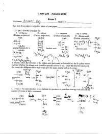 Exam 3 Questions with Answer - Organic Chemistry | CHEM 239 - Docsity