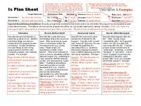 Plan Sheet for Susan Q. Student's Behavior Modification Program - Prof. Owen White