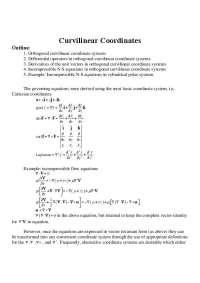 Lecture Notes on Curvilinear Coordinates | 113 112